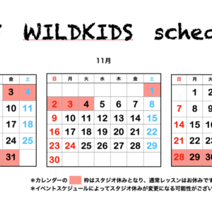 年間スケジュール(10月〜12月)のお知らせ💡